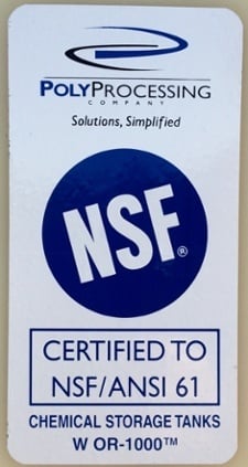 NSI seal for water tank